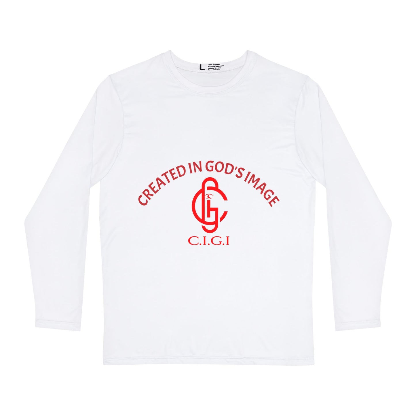 Men's Faith-Based Long Sleeve Shirt, Created in God's Image Apparel, Christian Gifts, Religious Wear, AOP Shirt, Inspirational Clothing