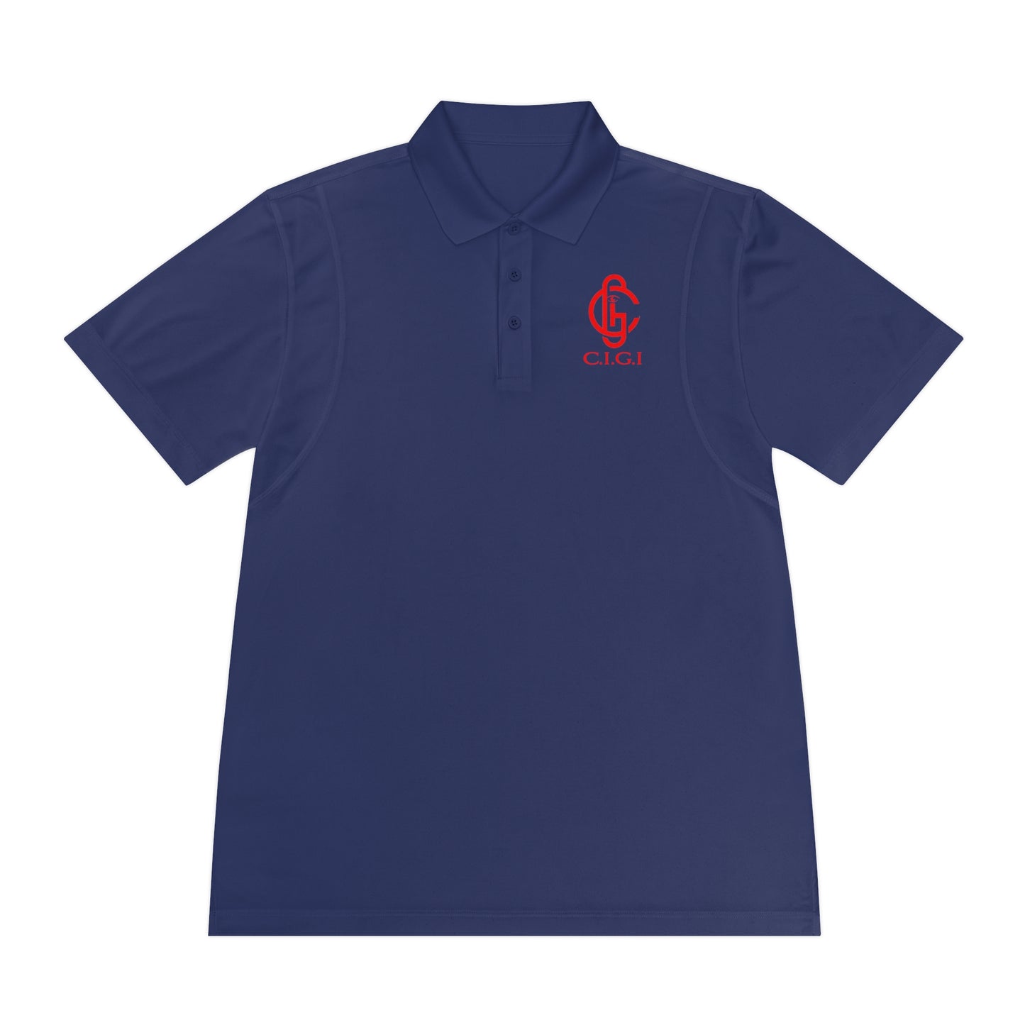 Men's Sport Polo Shirt - C.I.G.I. Emblem Design for Active Lifestyle