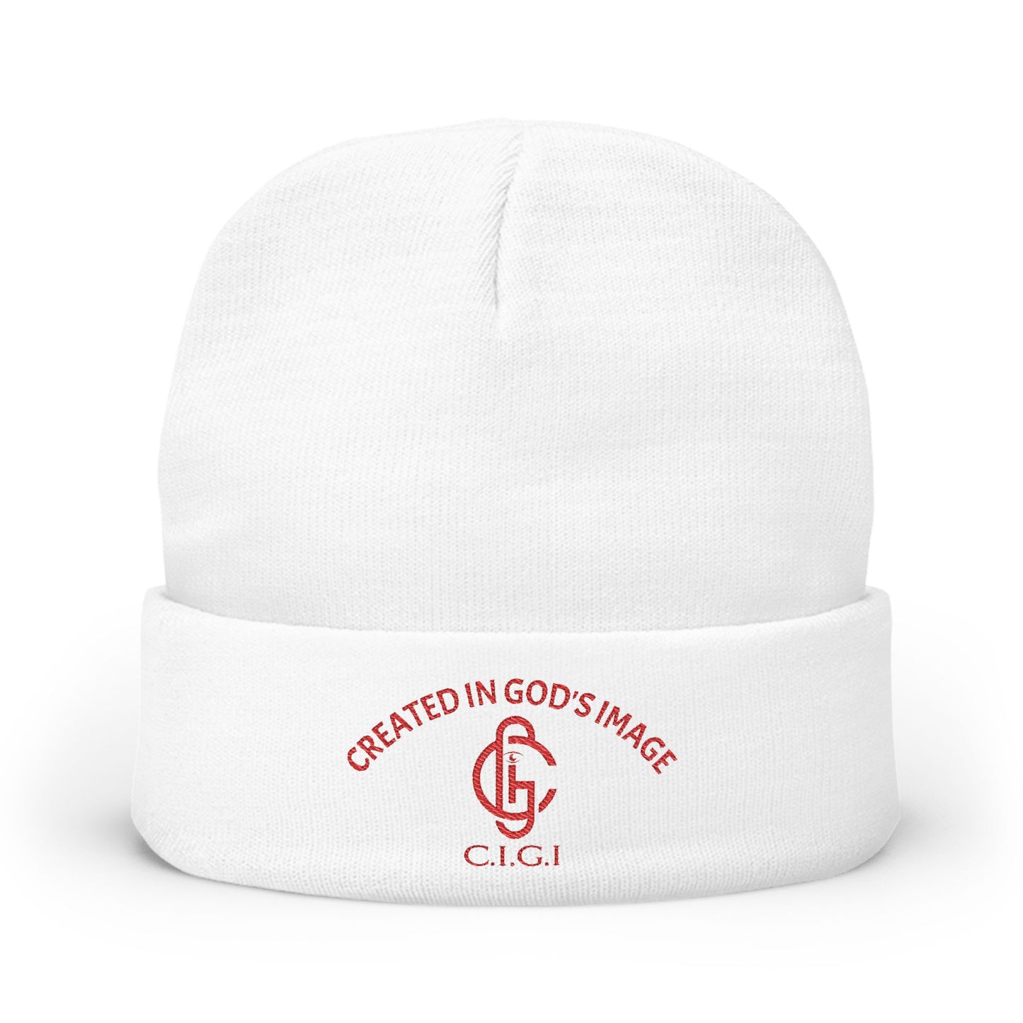 Cozy Knit Beanie with 'Created in God's Image' Embroidery, Stylish Winter Hat, Faith-Inspired Accessory, Perfect Gift for Celebrations [...]
