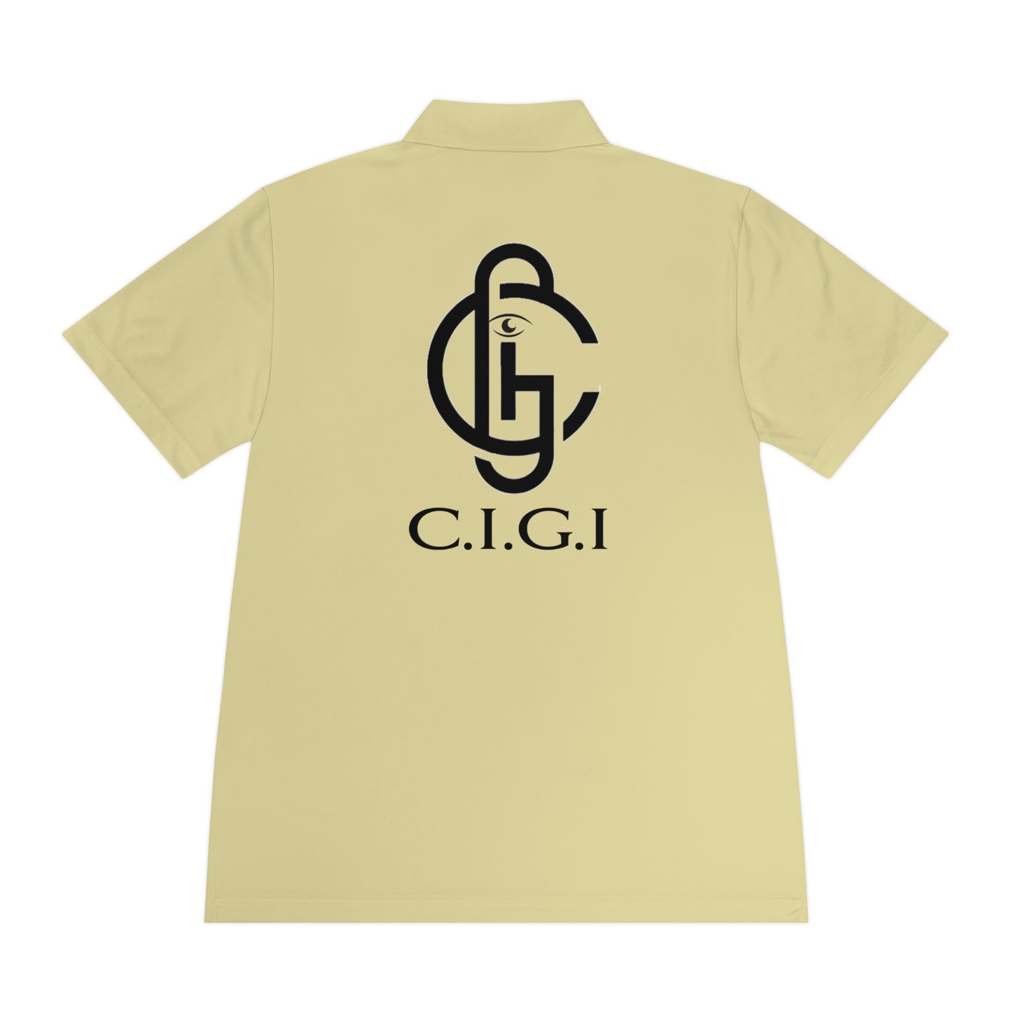 Men's Sport Polo Shirt with C.I.G.I. Logo - Stylish Athletic Wear for Active Lifestyles