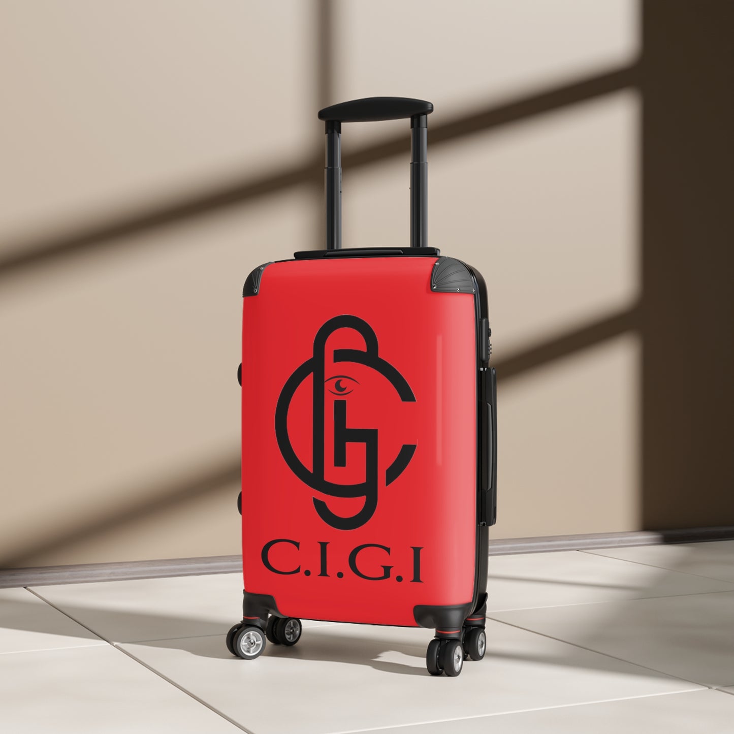 Stylish Red Travel Suitcase, Luggage for Adventurers, Fashionable Carry-On, Trendy Travel Bag, Perfect Gift for Travelers