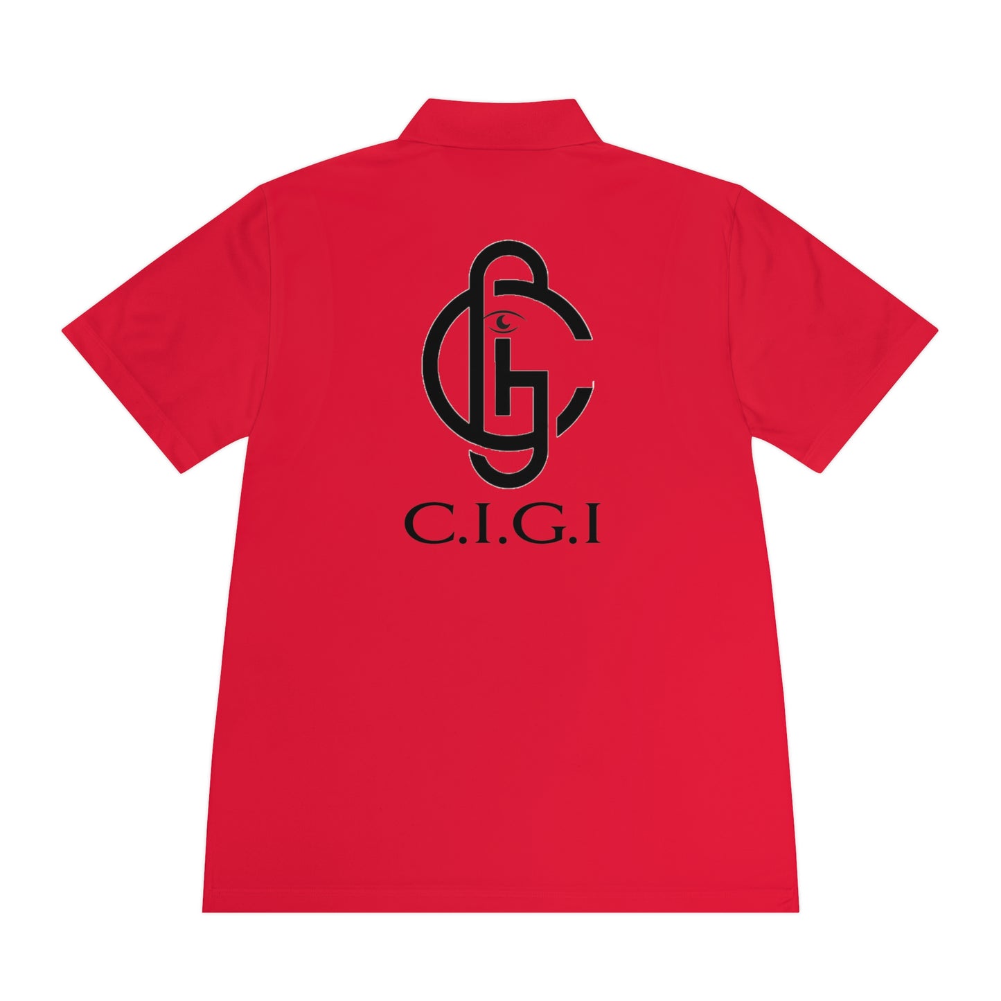 Men's Sport Polo Shirt with C.I.G.I. Logo - Stylish Athletic Wear for Active Lifestyles