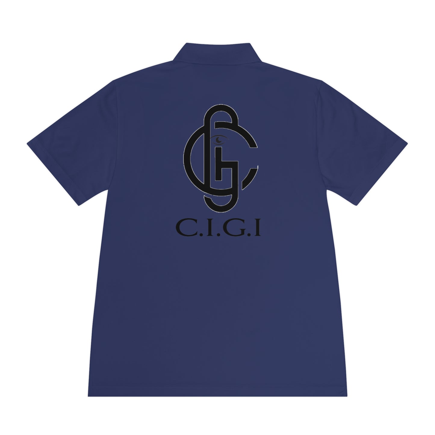 Men's Sport Polo Shirt with C.I.G.I. Logo - Stylish Athletic Wear for Active Lifestyles