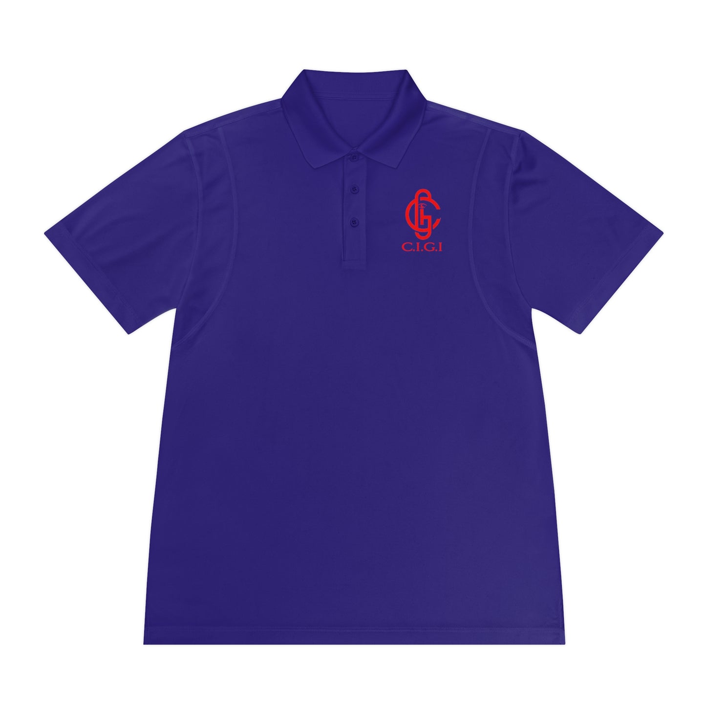 Men's Sport Polo Shirt - C.I.G.I. Emblem Design for Active Lifestyle